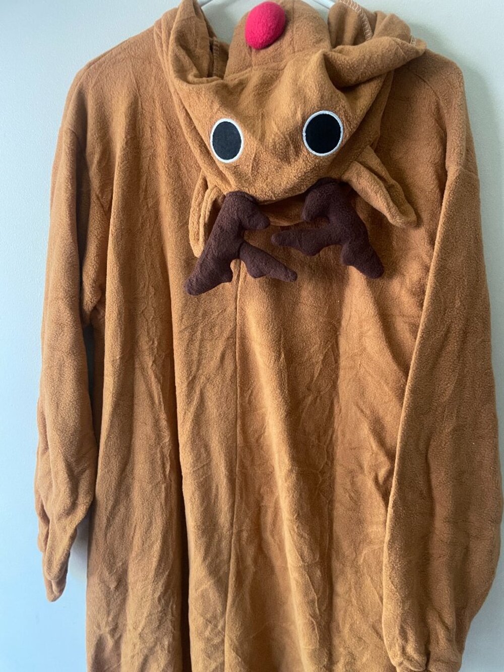 Reindeer Fleece Onesie Costume / Pajamas